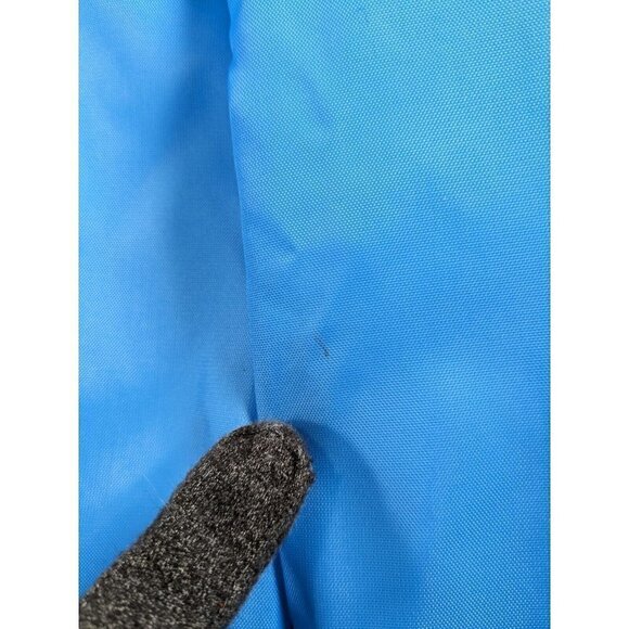 Vintage Butwin Jacket XS Nylon Varsity Style Lined Front Zip Pocket Blue Gray - Picture 8 of 16